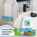 Potty-Training-Chart-with-35 Reusable Magnetic-Stickers. A Dinosaur Potty Chart that Reward Toddlers â Motivational Toilet Potty Training Stickers Chart for Boys & Girls (Dinosaurs) by PUTSKA