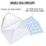 Baby Nest Designs, Baby Shower Thank You Cards Boy. Bulk Set of 50 Elephant Blue Thank You Cards with Envelopes for Small Thank You Notes - Blank Inside Baby Shower Card Pack with Sealing Stickers from Feriga Designs, LLC