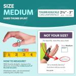 BraceAbility Hard Plastic Thumb Splint | Arthritis Treatment Brace to Immobilize & Stabilize CMC, Basal and MCP Joints for Trigger Thumb, Tendonitis Pain, Sprains (Medium - Right Hand) by BraceAbility