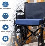 DMI Seat Cushion and Chair Cushion for Office Chairs, Wheelchairs, Mobility Scooters, Kitchen Chairs or Car Seats for Support and Height while Reducing Stress on Back, Tailbone or Sciatica, 16x18x3 by DMI