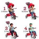 Radio Flyer Deluxe EZ Fold 4-in-1 Stroll 'N Trike, Red from Radio Flyer