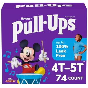 Pull-Ups Boys' Potty Training Pants Training Underwear , 4T-5T, 74 Ct by Kimberly-Clark Corp.