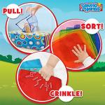 Sensory Pull Along Toddler Infant Baby Tissue Box - Colorful Juggling Rainbow Dance Scarves for Kids STEM Montessori Educational Manipulative Preschool Learning Toys â 5 Month 1-2-Year-Old Activities by Creative Kids