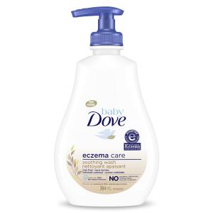 Baby Dove Soothing Wash To Soothe Delicate Baby Skin Eczema Care Washes Away Bacteria, No Artificial Perfume or Color, Paraben Free, Phthalate Free 13 oz from Unilever