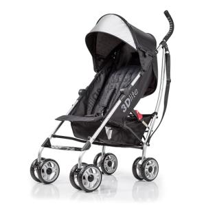 3Dlite Black Convenience Stroller (with Silver Frame) by Summer Infant