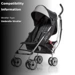 3Dlite Black Convenience Stroller (with Silver Frame) by Summer Infant