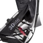 3Dlite Black Convenience Stroller (with Silver Frame) by Summer Infant