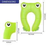 Portable Folding Large Non Slip Silionce Pads Potty Training Seat for Kids Boys & Girls, Toddlers Toilet Seat, Recyclable Potty Seat Cover for Travel from MAGTiMES