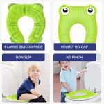 Portable Folding Large Non Slip Silionce Pads Potty Training Seat for Kids Boys & Girls, Toddlers Toilet Seat, Recyclable Potty Seat Cover for Travel from MAGTiMES