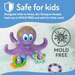 Nuby Floating Purple Octopus with 3 Hoopla Rings Interactive Bath Toy by AmazonUs/NUBY4