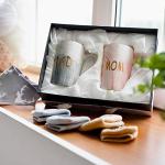 New Parents Pregnancy Gift Ideas Includes Premium Gift Basket for Mom and Dad Mugs 14 oz - Expecting Mother to be - Baby Shower Gender Reveal by EstÃ¶