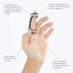 Neo G Finger Splint, Easy-Fit - Support for Trigger Finger, Mallet Finger, Baseball Finger, Strain, Sprains, Broken Fingers, Basketball - Patented Design - Class 1 Medical Device - Small - Grey - 5cm/2in by Neo G