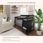 Dream On Me Jayden 4-in-1 Mini Convertible Crib And Changer in Black, Greenguard Gold Certified from Dream on Me