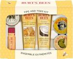 Burt's Bees Tips and Toes Kit Gift Set, 6 Travel Size Products in Gift Box - 2 Hand Creams, Foot Cream, Cuticle Cream, Hand Salve and Lip Balm by Burt's Bees, Inc.