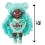 Na Na Na Surprise Cynthia Sweets - Mint Teddy Bear-Inspired 7.5" Fashion Doll with Mint Green Hair, Heart-Shaped Dress and Brush, Great Valentine's Day Gift and Toy for Kids Ages 5 6 7 8+ Years by MGA Entertainment