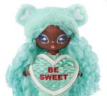 Na Na Na Surprise Cynthia Sweets - Mint Teddy Bear-Inspired 7.5" Fashion Doll with Mint Green Hair, Heart-Shaped Dress and Brush, Great Valentine's Day Gift and Toy for Kids Ages 5 6 7 8+ Years by MGA Entertainment