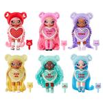 Na Na Na Surprise Cynthia Sweets - Mint Teddy Bear-Inspired 7.5" Fashion Doll with Mint Green Hair, Heart-Shaped Dress and Brush, Great Valentine's Day Gift and Toy for Kids Ages 5 6 7 8+ Years by MGA Entertainment