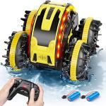 Toys for 5-12 Year Old Boys Amphibious RC Car for Kids 2.4 GHz Remote Control Boat Waterproof Monster Truck Stunt Cars 4WD Vehicle with 2 Rechargeable Batteries Girls Gifts All Terrain Beach Pool Toy by DODOELEPHANT