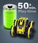 Toys for 5-12 Year Old Boys Amphibious RC Car for Kids 2.4 GHz Remote Control Boat Waterproof Monster Truck Stunt Cars 4WD Vehicle with 2 Rechargeable Batteries Girls Gifts All Terrain Beach Pool Toy by DODOELEPHANT