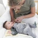 Gerber Baby Boys' 4 Pack Sleep 'N Play Footie, Tiger Grey, 0-3 Months from Gerber