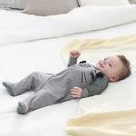 Gerber Baby Boys' 4 Pack Sleep 'N Play Footie, Tiger Grey, 0-3 Months from Gerber