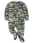 Gerber Baby Boys' 4 Pack Sleep 'N Play Footie, Tiger Grey, 0-3 Months from Gerber