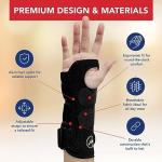 Doctor Developed Carpal Tunnel Wrist Brace Night & Wrist Support & Sleep Brace [Single] (with splint) -Registered Class I Medical Device & Doctor Written Handbook - Fully Adjustable to Fit any Hand (Right) from Dr. Arthritis