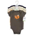 Hudson Baby Unisex Baby Cotton Bodysuits, Forest, 6-9 Months by Hudson Baby