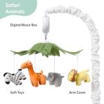 The Peanutshell Safari Animals Musical Crib Mobile for Baby Boys & Girls | Digital Music Box with 12 lullabiesâ¦ from Farallon Brands