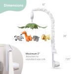 The Peanutshell Safari Animals Musical Crib Mobile for Baby Boys & Girls | Digital Music Box with 12 lullabiesâ¦ from Farallon Brands