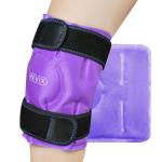REVIX Knee Ice Pack for Injuries Reusable, Gel Ice Wrap with Cold Compression for Injury and Post-Surgery Recovery, Soft Plush Cover and Hands-Free Application by REVIX