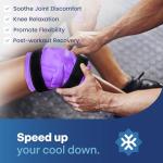 REVIX Knee Ice Pack for Injuries Reusable, Gel Ice Wrap with Cold Compression for Injury and Post-Surgery Recovery, Soft Plush Cover and Hands-Free Application by REVIX