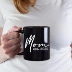 Pregnancy Gift Est 2021 - New Mommy and Daddy Est 2021 11 oz Mug Heart Set with"Let Adventure Begin" Romper (0-3 Months) - Top Mom and Dad Gift Set for New and Expecting Parents to Be - Baby Shower from Everyday Hero Co