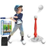 Kids Baseball Tee, T-Ball Set for Toddlers Sport Toy Game Includes 6 Balls- Adjustable T Height, Fun Toddler t Ball Set Adapts with Your Child's Growth Spurts, Improves Batting Skills for Boys &Girls by EagleStone