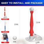 Kids Baseball Tee, T-Ball Set for Toddlers Sport Toy Game Includes 6 Balls- Adjustable T Height, Fun Toddler t Ball Set Adapts with Your Child's Growth Spurts, Improves Batting Skills for Boys &Girls by EagleStone