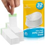 TidyTots Disposable Potty Chair Liners - Value Pack - Universal Potty Chair Fit (fits most potty chairs) - 32 Liners from The Cumberland Companies LLC