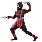 Ninja Dragon Red Costume Outfit Set for kids Halloween Dress Up Party (X-Large(12-14 yr)) from JOYIN Inc