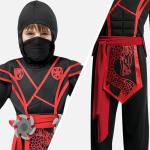 Ninja Dragon Red Costume Outfit Set for kids Halloween Dress Up Party (X-Large(12-14 yr)) from JOYIN Inc