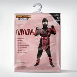 Ninja Dragon Red Costume Outfit Set for kids Halloween Dress Up Party (X-Large(12-14 yr)) from JOYIN Inc