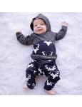 Infant Baby Boy Clothing Winter Deer Long Sleeve Hoodie Tops Sweatsuit Pants Outfit Set(3-6 Months) from oklady