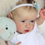 ZTDOLL Reborn Baby Dolls Blue Eyes, Reborn Dolls Girl 22 Inch, Handmade Realistic Girl Baby Doll Newborn Lifelike Dolls in Soft Vinyl and Weightd Body for Daughter, Mother, Birthday Gifts by ZTDOLL