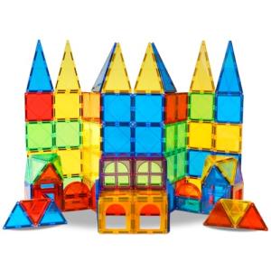Magnet Toys Kids Magnetic Building Tiles 100 Pcs 3D Magnetic Blocks Preschool Building Sets Educational Toys for Toddlers Boys and Girls. by TUOXIANG