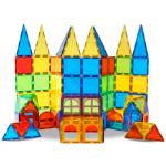 Magnet Toys Kids Magnetic Building Tiles 100 Pcs 3D Magnetic Blocks Preschool Building Sets Educational Toys for Toddlers Boys and Girls. by TUOXIANG