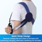 VELPEAU Arm Sling Shoulder Immobilizer - Rotator Cuff Support Brace - Comfortable Medical Sling for Shoulder Injury, Left and Right Arm, Men and Women, for Broken, Dislocated, Fracture, Strain(Medium) from Shenzhen Weprotex Technology Product Co.,Ltd