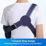 VELPEAU Arm Sling Shoulder Immobilizer - Rotator Cuff Support Brace - Comfortable Medical Sling for Shoulder Injury, Left and Right Arm, Men and Women, for Broken, Dislocated, Fracture, Strain(Medium) from Shenzhen Weprotex Technology Product Co.,Ltd