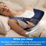 VELPEAU Arm Sling Shoulder Immobilizer - Rotator Cuff Support Brace - Comfortable Medical Sling for Shoulder Injury, Left and Right Arm, Men and Women, for Broken, Dislocated, Fracture, Strain(Medium) from Shenzhen Weprotex Technology Product Co.,Ltd