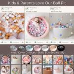 Wonder Space Deluxe Kids Round Ball Pit, Premium Handmade Kiddie Balls Pool, Soft Indoor Outdoor Nursery Baby Playpen, Ideal Gift Play Toy for Children Toddler Infant Boys and Girls (Light Pink) from Wonder Space