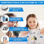STEM Toys for Boys with Electric Power Motor , STEM Building Toys 10IN1 , Engineering Toys for Kids Age 7 8 9 10 11 12 ,Motorized Building Toys, Build and Play from NOYTOY