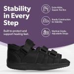 BraceAbility Post-op Shoe for Broken Foot or Toe | Medical / Surgical Walking Cast Boot, Stress Fracture Brace & Orthopedic Sandal with Hard Sole (XL - MALE) by BraceAbility