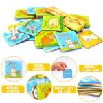 AluAbi Animal Letter Memory Game ABC Learning for Toddlers, Fun Matching Game, Educational Toys for Kids, Preschool Learning Toys and Alphabet Flash Cards for Boys & Girls Age 3 to 5 from baiyin